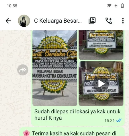 Pengiriman Papan Bunga Duka Wanakerta Telukjambe Barat